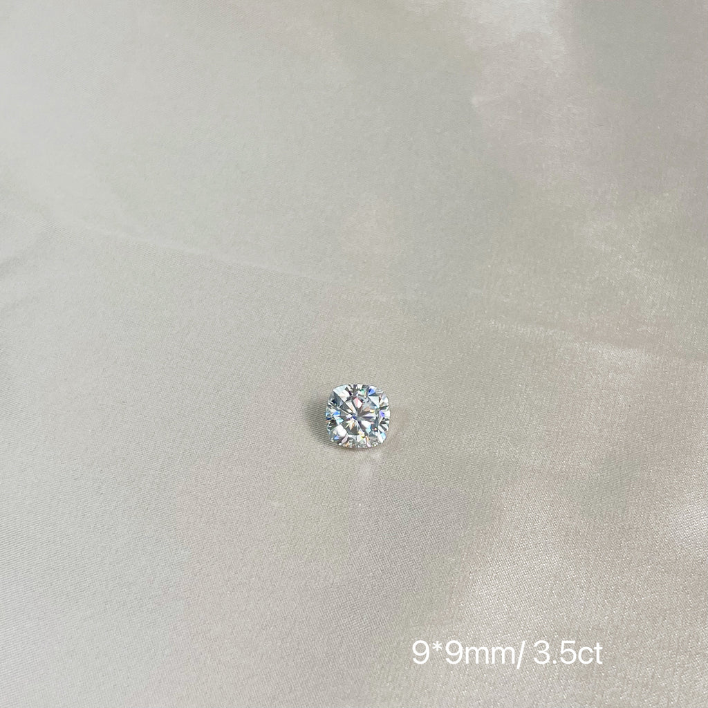 3.5ct VVS1 Color D Cushion Cut Loose Moissanite for ring and pendant